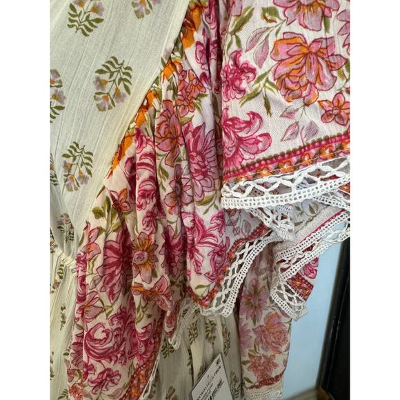 New ~ ANGIE ~  Women's Border Print Dress Size L FALL BONFIRES BOOTS - Picture 6 of 9